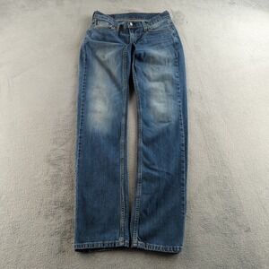 Levis Jeans Mens 30x34 Blue Faded 514 Straight Stretch Denim Cotton Pants